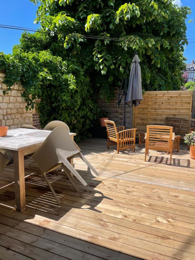 Le 102, Maison Avec Terrasse Et Parking Gare De Rouen Exterior foto